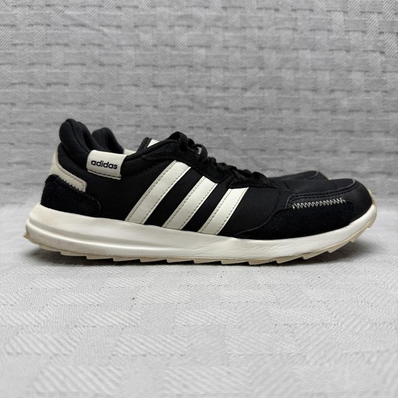 adidas Shoes - Adidas Shoes Womens Size 7.5 Black Canvas Athletic Sneakers Lace Up EH1859